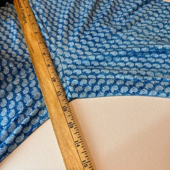 Show Me Your Mumu Women XL Bam Bam Bells Trouser Blue Paisley Pull On Pant 70s - Picture 7 of 9